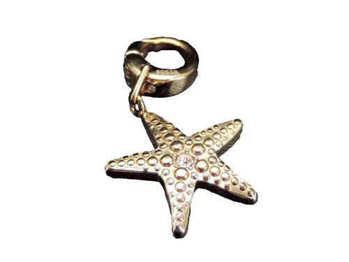 Fossil starfish charm goldtone - fossil,